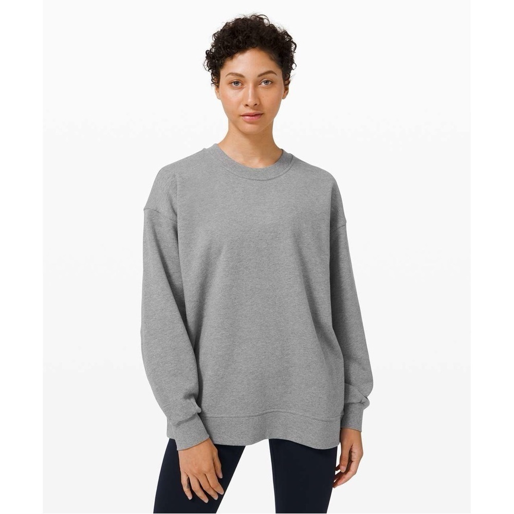 Lululemon | Perfectly Oversized Crew Sweater Heathered Core Grey *no size*